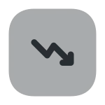 Trend Down SVG Icon